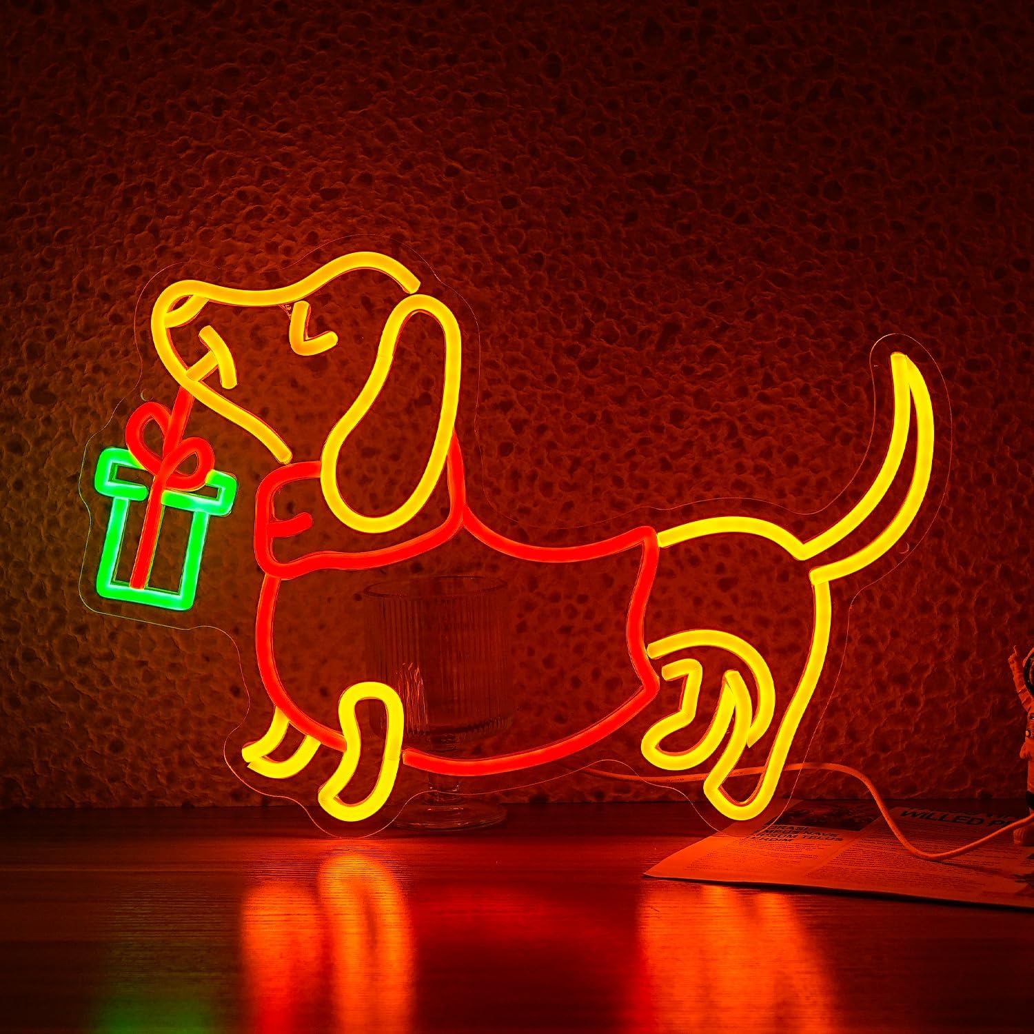 Lighting Decoration Ideas For Home - USB-dimmbares Dackel-Neonschild, LED-Licht für Zuhause, Bar,