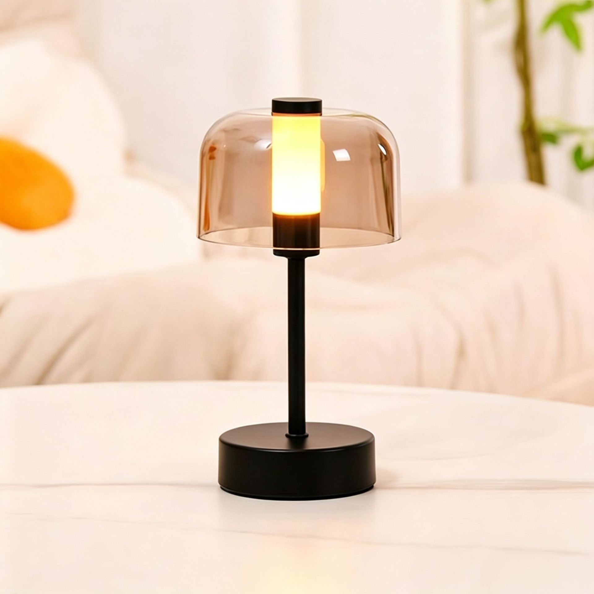 Mushroom Table Lamp - Shiitake-Pilz-Schreibtischlampe, Amanita-Pilzlampe mit LED G9 Dreifarbenlampe,