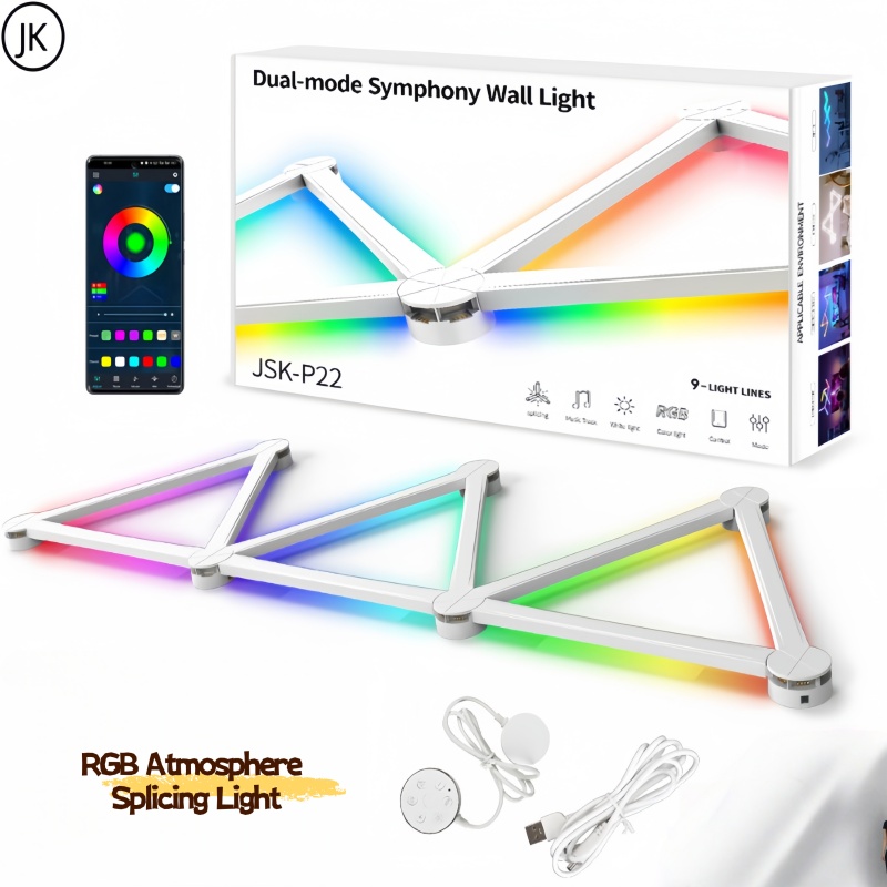 Lighting Decoration On Wall - Neues Freies Spleißen DIY RGB Bunte
