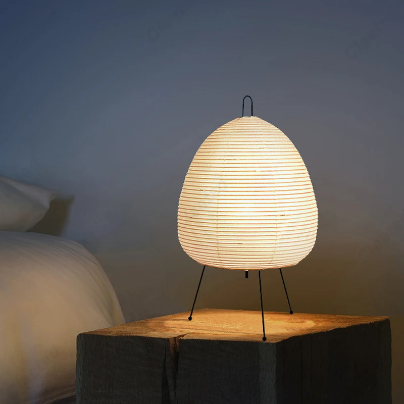 Lantern Paper Solar - Japanisches Design Papier Tischlampe Stativ Reispapier