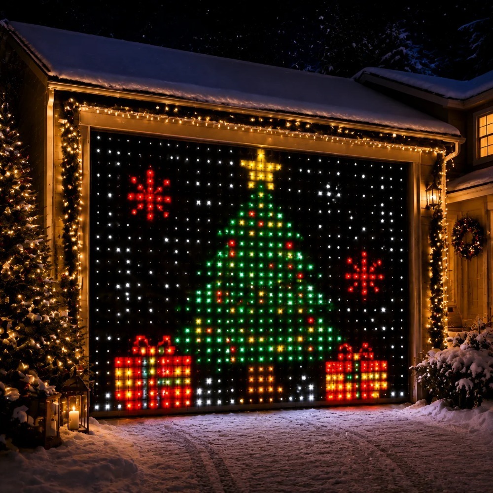 Fairy Light Curtain - Intelligente RGB-LED-Vorhanglichter mit Bluetooth-App-Steuerung, Pixel-Display-Lichterkette für