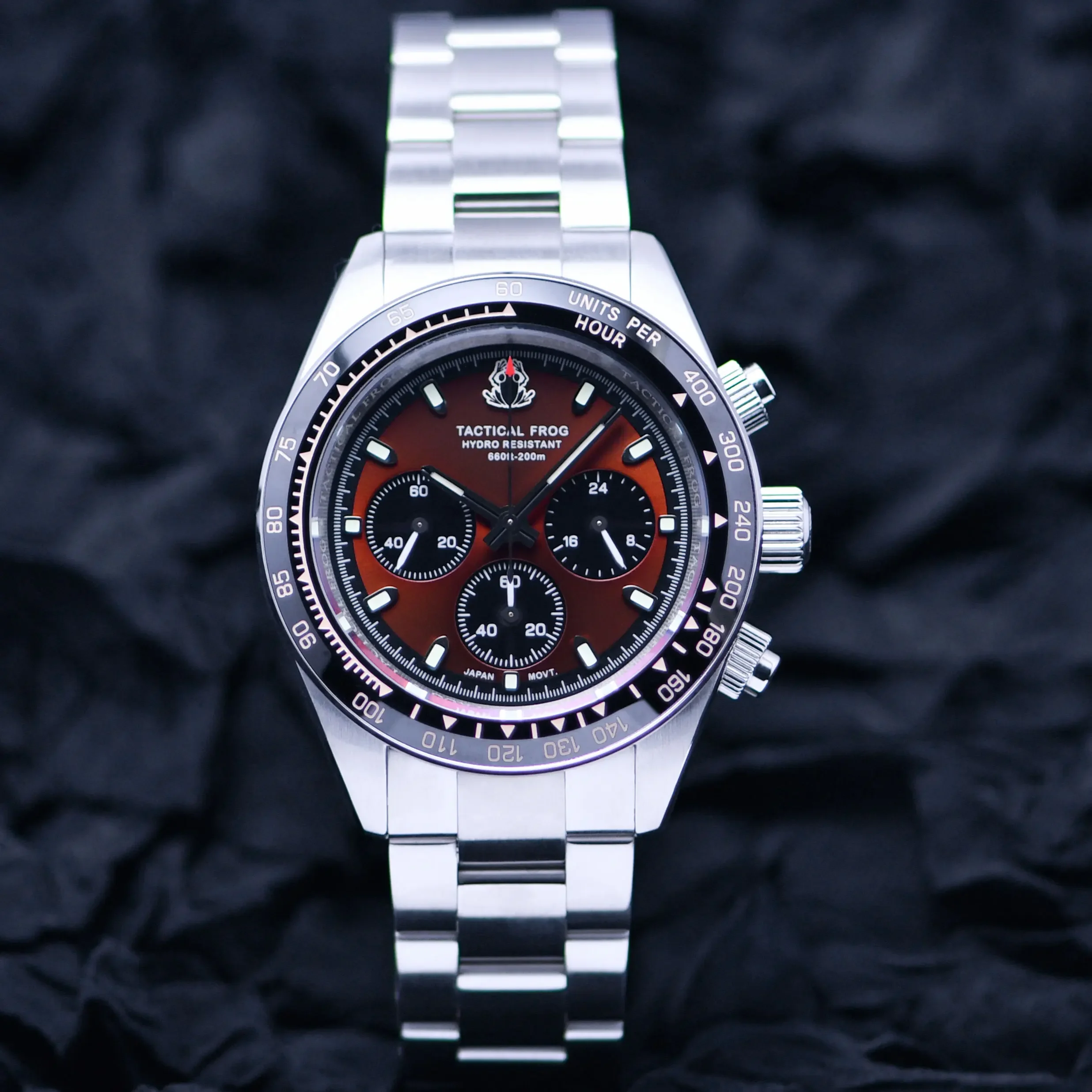 Lantern Paper Solar - Tactical Frog 41 mm Herren-Timing-Uhr VS75