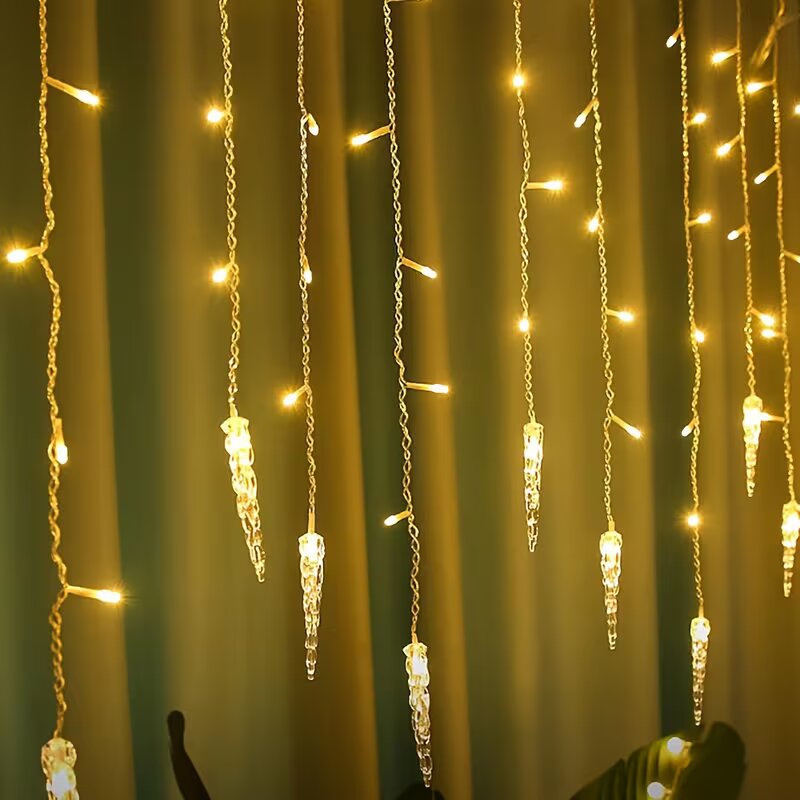 100 LEDs Eiszapfen-Lichtervorh – Fairy Light Curtain Bewertung und Preis