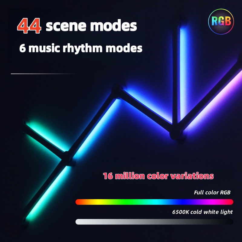 Neues Freies Spleißen DIY RGB  – Lighting Decoration On Wall Bewertung und Preis