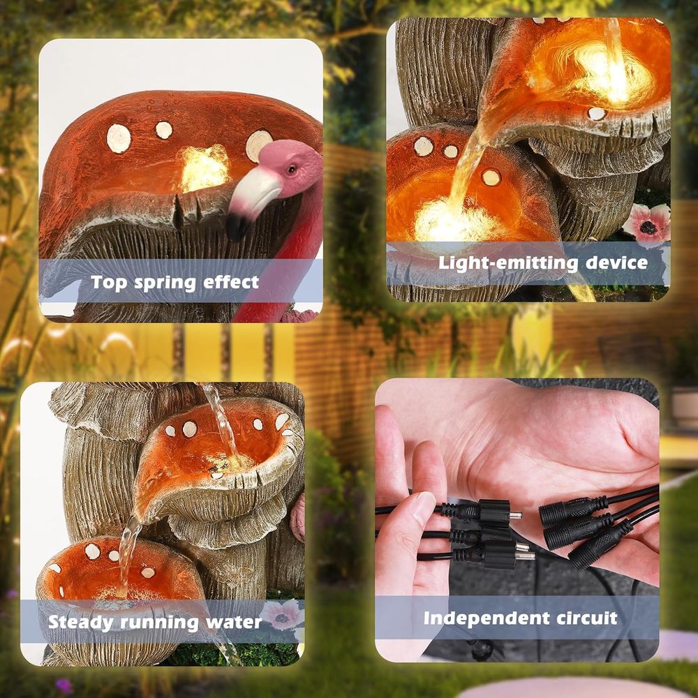 5-stufiger Gartenwasserfall mi – Lighting Decor House Bewertung und Preis