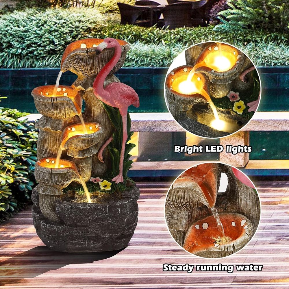 5-stufiger Gartenwasserfall mi – Lighting Decor House Bewertung und Preis