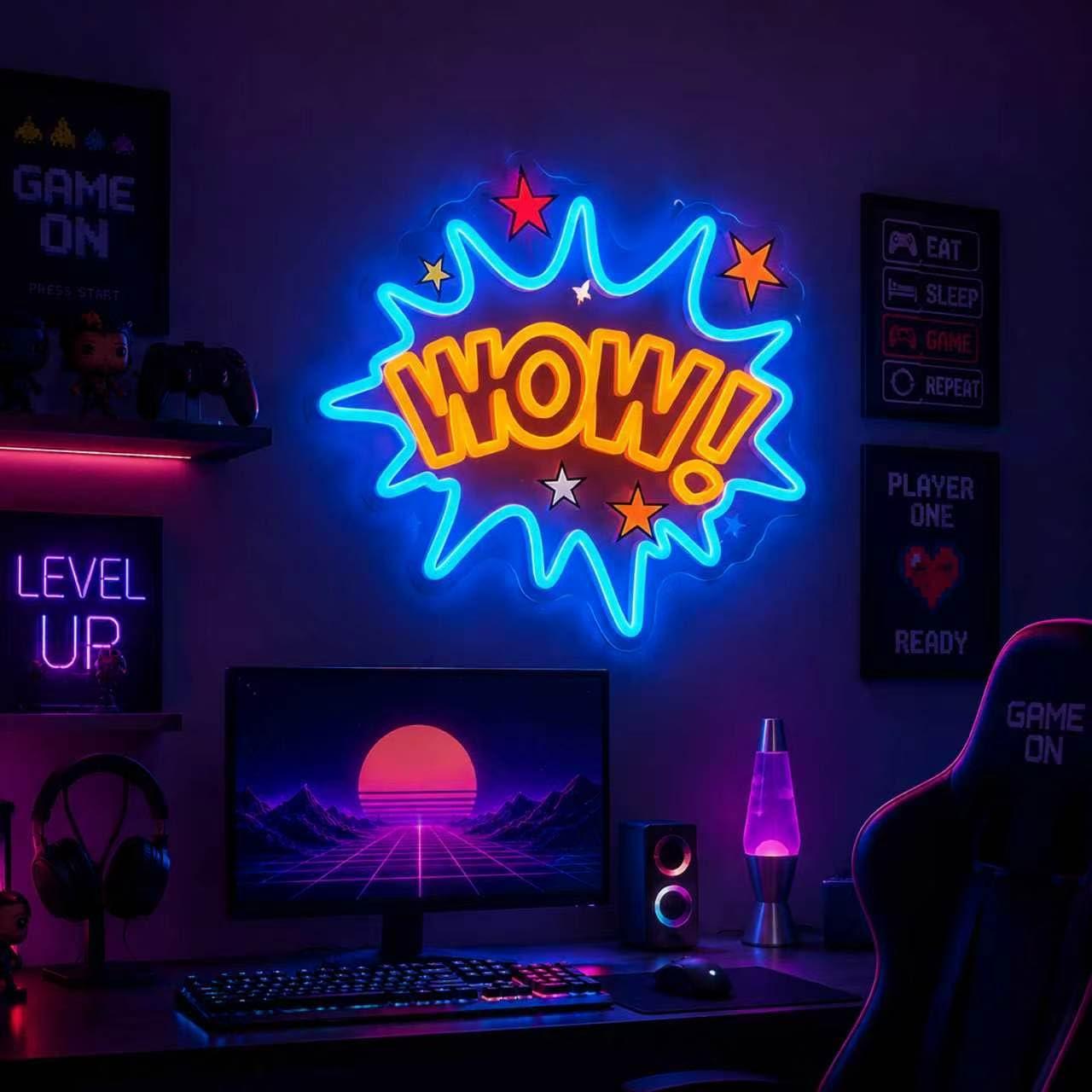 WOW Neonschild USB Dimmbare LE – Lighting Decor Wow Bewertung und Preis