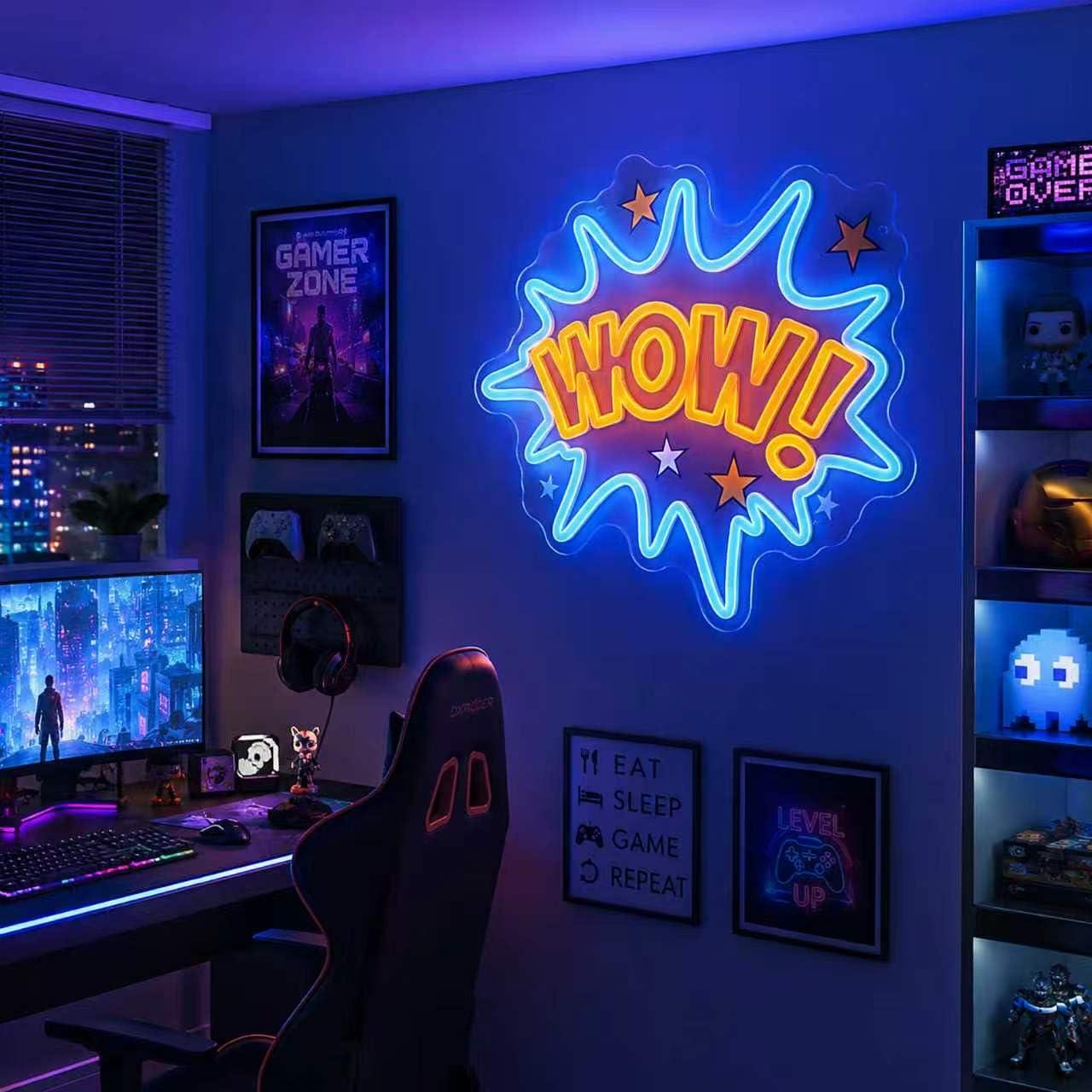 WOW Neonschild USB Dimmbare LE – Lighting Decor Wow Bewertung und Preis