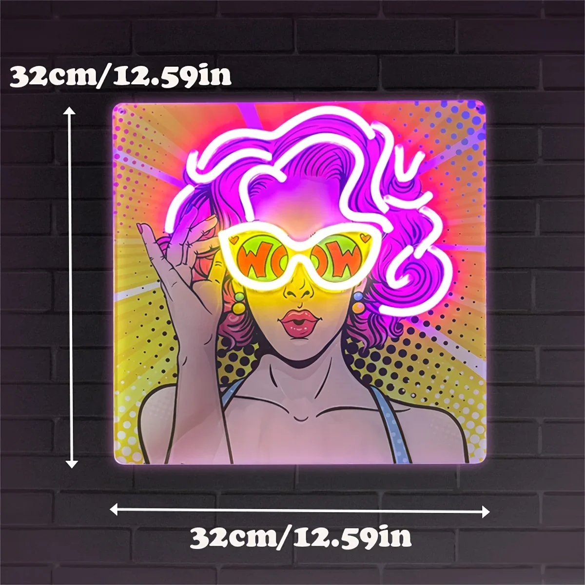 Wow Lady Pop Art LED-Neonschil – Lighting Decor Wow Bewertung und Preis