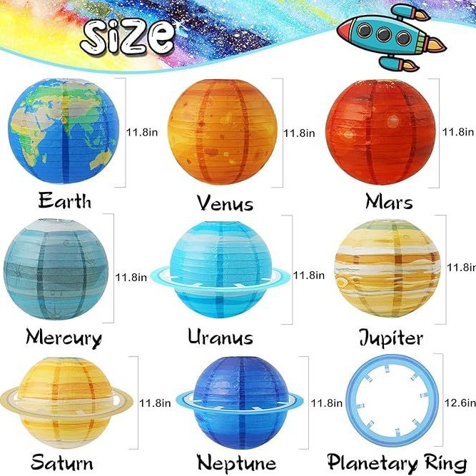 Sonnensystem Kreative Planeten – Lantern Paper Solar Bewertung und Preis
