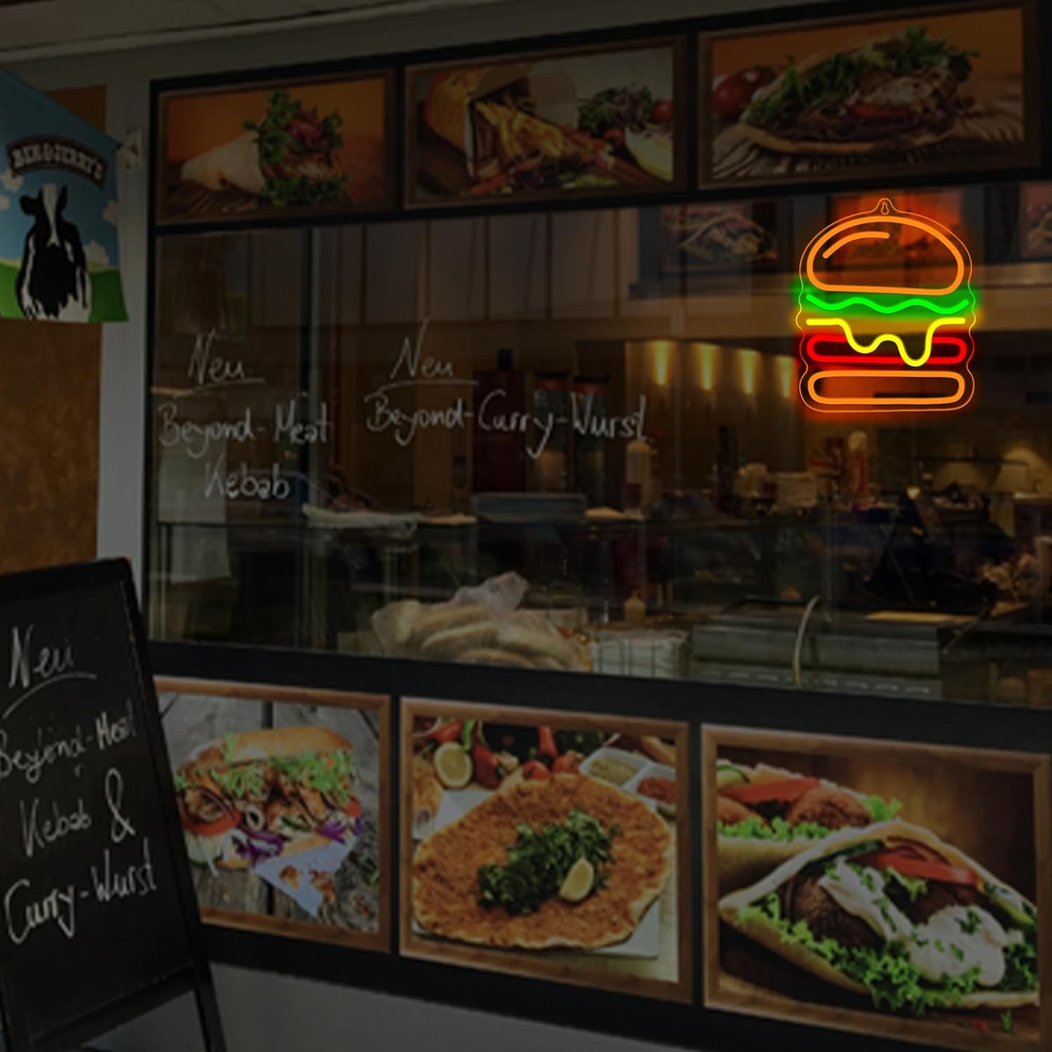Burger-Neonschild mit mehrlagi – Lighting Decoration Ideas For Home Bewertung und Preis
