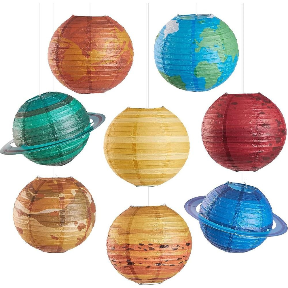 Galaxy Space Theme Hängende Pl – Lantern Paper Solar Bewertung und Preis