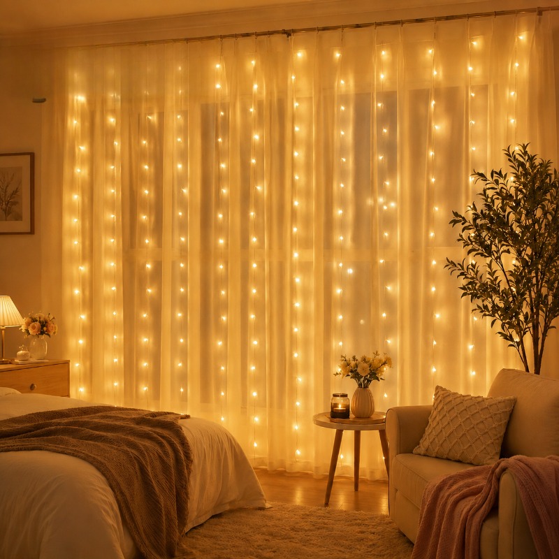 3/4/6m Vorhang-LED-Lichterkett – Fairy Light Curtain Bewertung und Preis