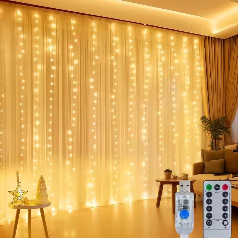 3/4/6m Vorhang-LED-Lichterkett – Fairy Light Curtain Bewertung und Preis