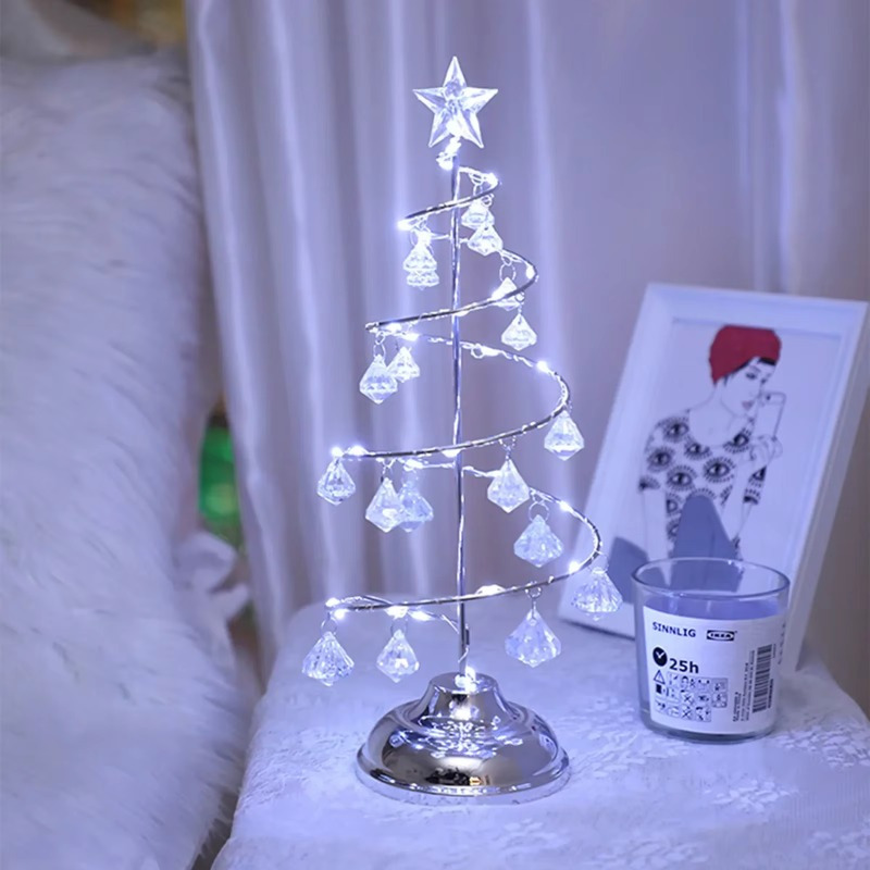 Weihnachts-LED-Kristall-Weihna – Home Decor Lighting Tree Bewertung und Preis