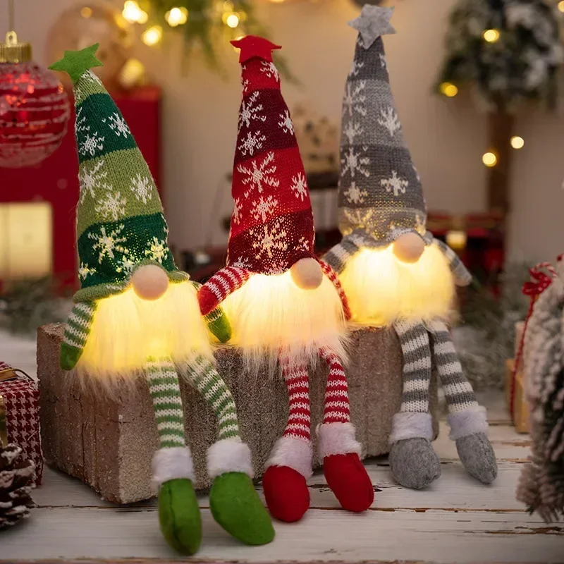 Weihnachten gesichtslose Puppe – Home Decor Lighting Tree Bewertung und Preis