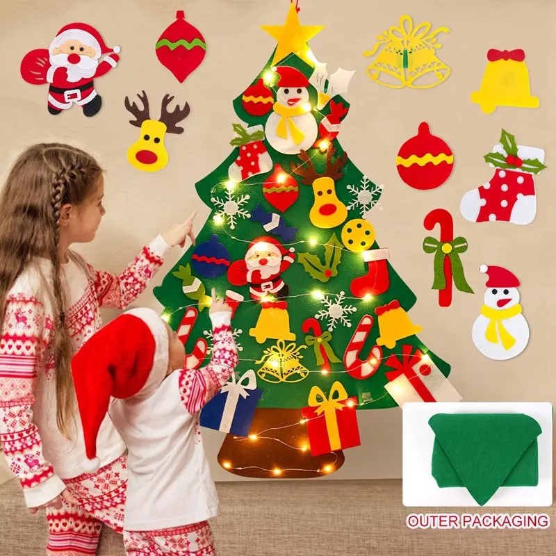 DIY Filz-Weihnachtsbaum mit Li – Home Decor Lighting Tree Bewertung und Preis