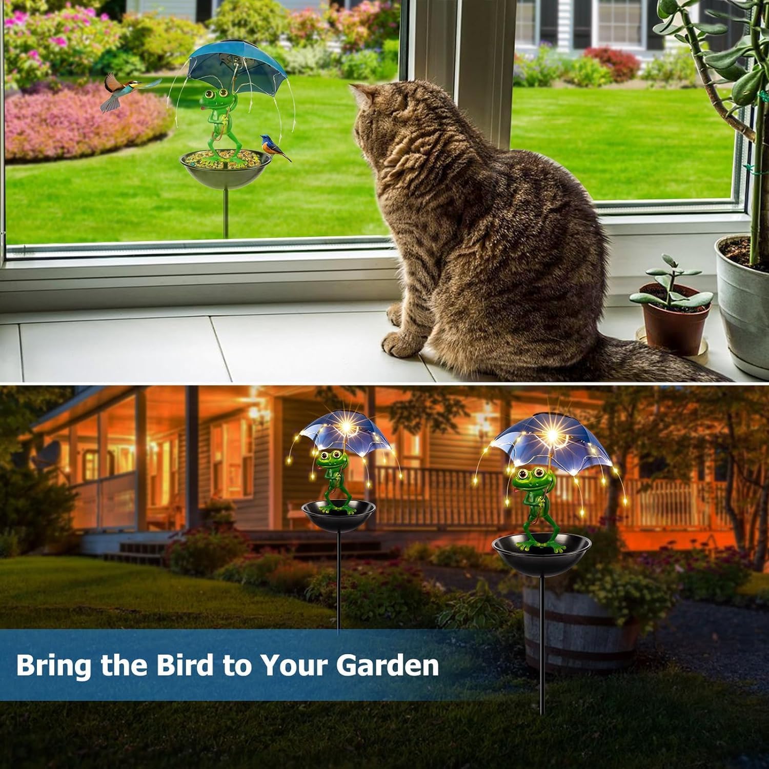 Solar-Vogelfutterhaus aus Meta – Outdoor Lighting Decor Ideas Bewertung und Preis