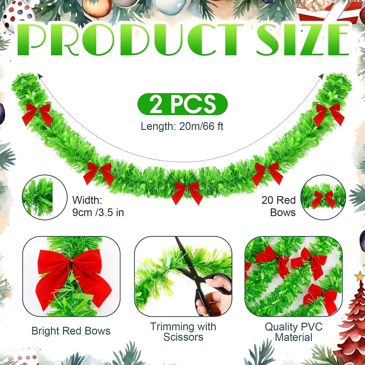 Weihnachtslicht Grüne Lametta- – Home Decor Lighting Tree Bewertung und Preis