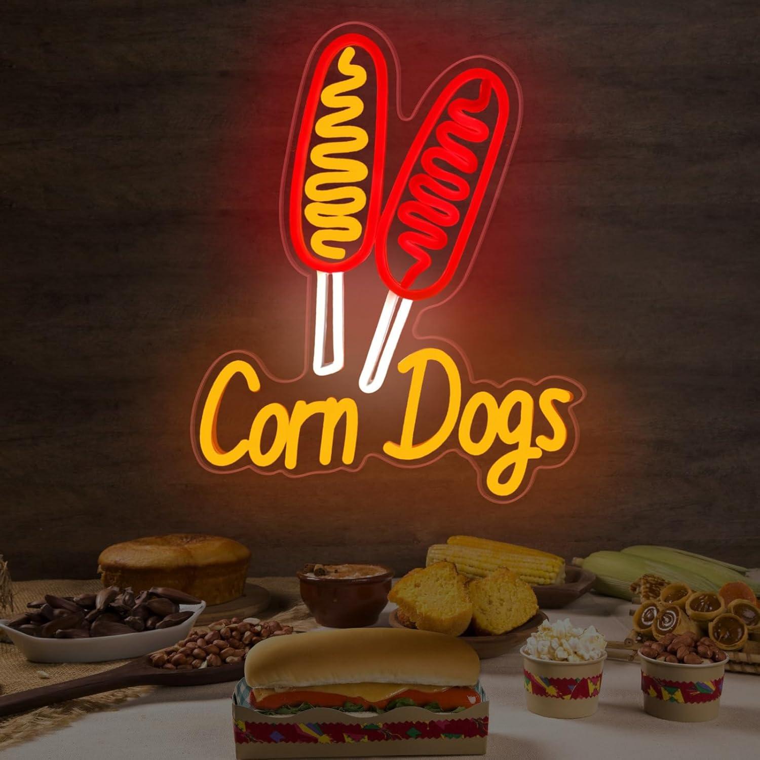 Corn Dog Neon-Schild Snack USB – Wedding Lighting And Decor Bewertung und Preis
